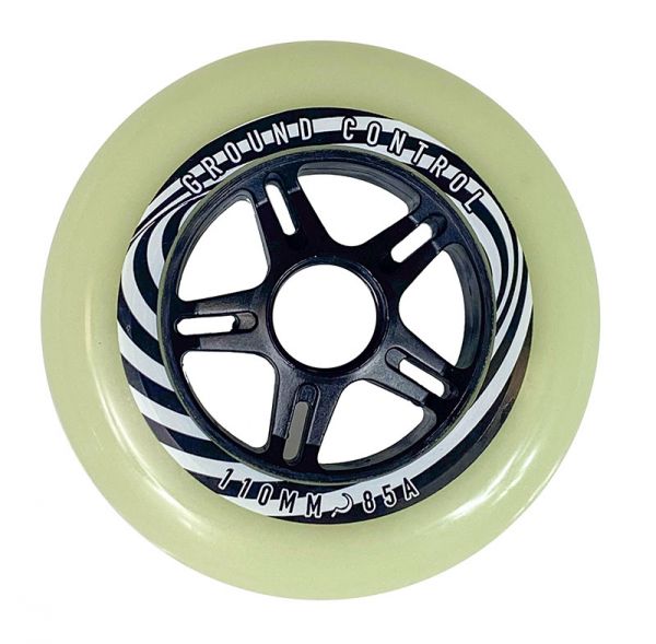 GC FSK 110mm 85a ground control wheel for inline skates of 110mm glow in the dark